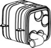 MERCE 0014903214 Middle Silencer